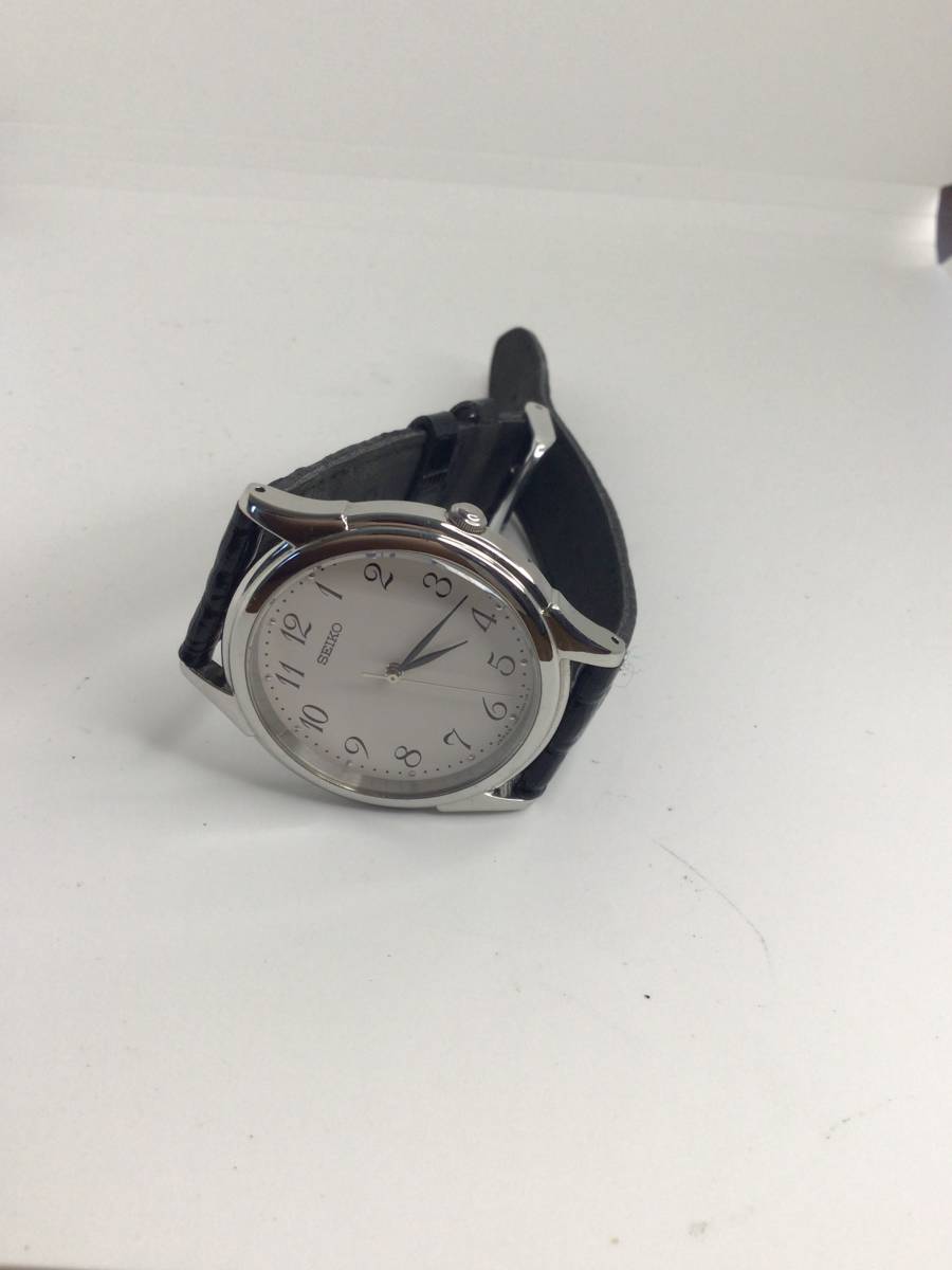 【SEIKO】中古品　稼働品　電池交換済　牛革　5-59 sh_画像5