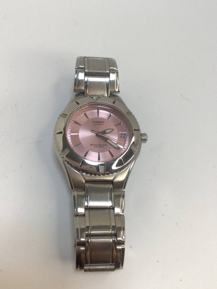 【CASIO】レディース腕時計　ピンク　中古品　稼働品　電池交換済　5-69 sh_画像3