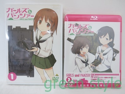 # ガールズ＆パンツァー　GIRLS und PANZER　全6種セット　 ①のみDVD　②～⑥ブルーレイ 初回限定生産商品 付録あり_画像2