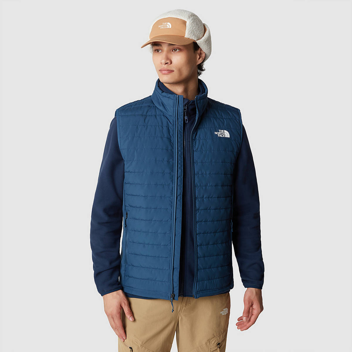 新品 正規品 USA限定 日本未発売 The North Face ノースフェイス US-XL インサレーションベスト HeatseekerEco Blue 洗濯可能_画像10