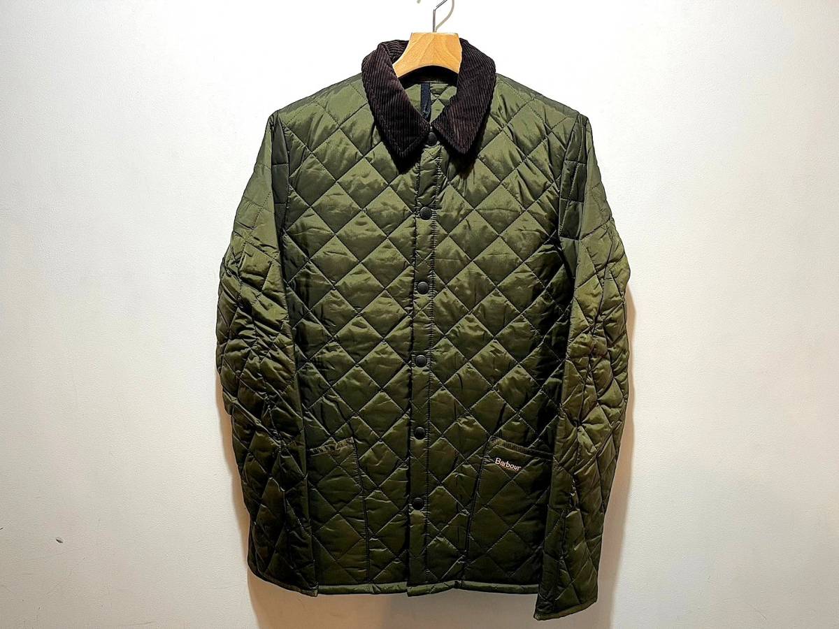 即決 新品 本物 春に Barbour バブアー LIDDESDALE リデスデイル キルティング ブルゾン ジャケット リッズデール OLIVE Mサイズ_画像10