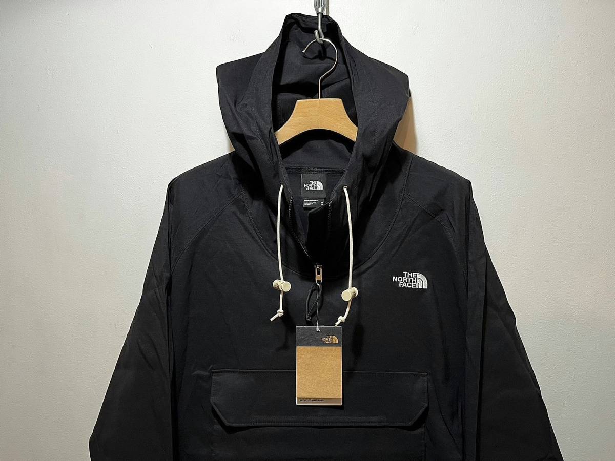 新品正規品 USA限定 The North Face ノースフェイス US-XXL ストレッチ アノラック ナイロンジャケット BLACK パッカブル_画像2