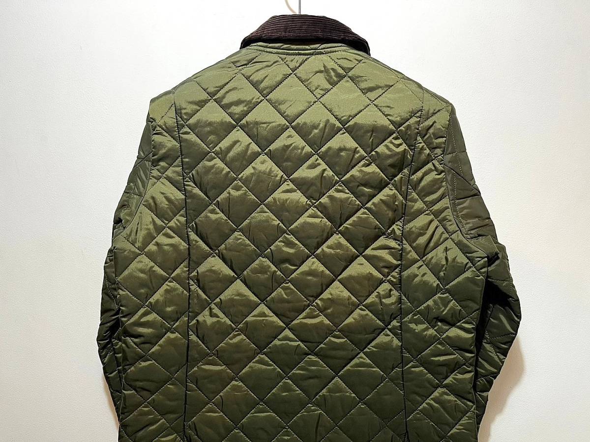 新品 本物 春に Barbour バブアー LIDDESDALE リデスデイル キルティング ブルゾン ジャケット リッズデール OLIVE Mサイズ_画像8