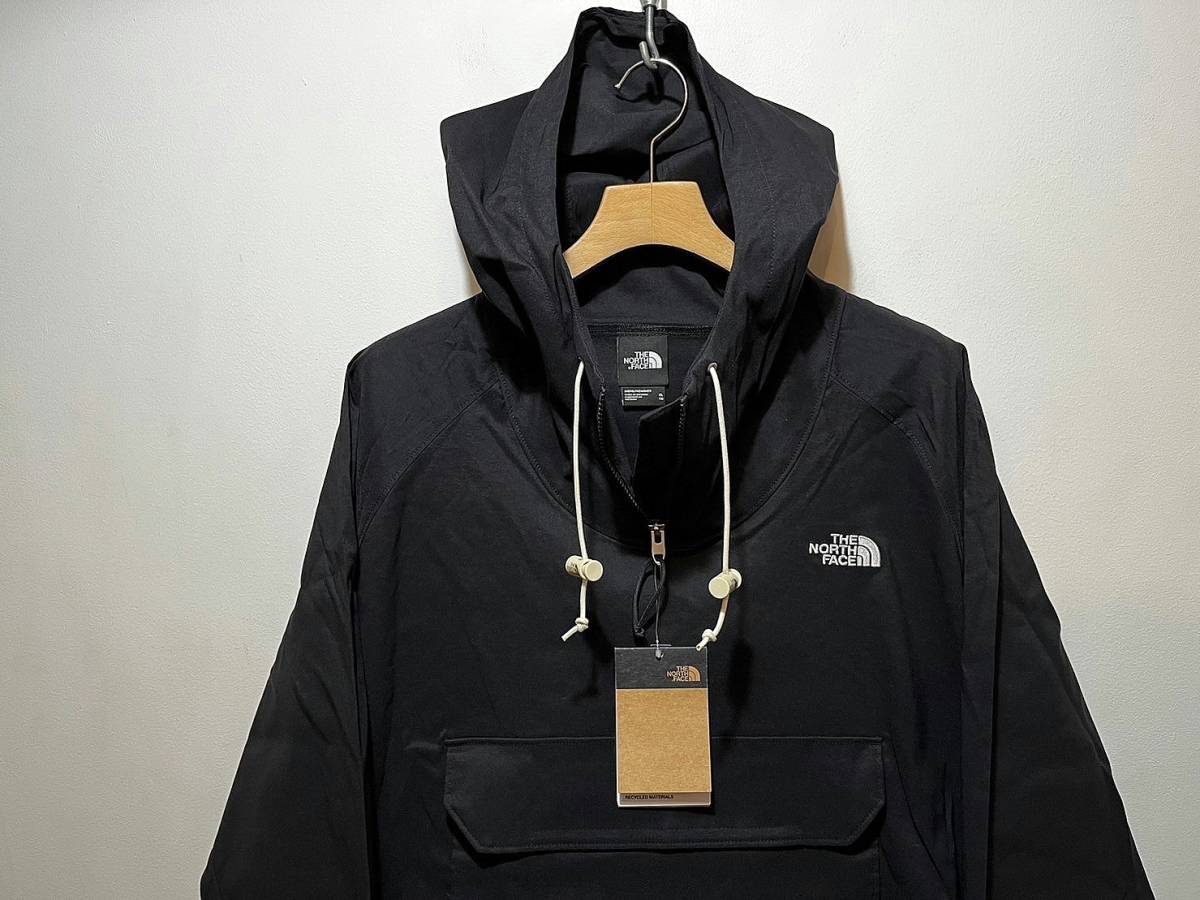 即決 新品 正規品 USA限定 The North Face ノースフェイス US-XL ストレッチ アノラック ナイロンジャケット BLACK パッカブル_画像3