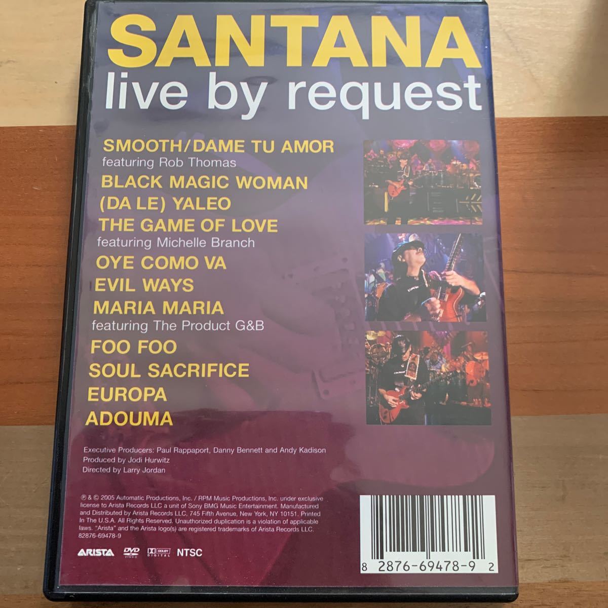 輸入中古DVD：SANTANA サンタナ　live by request_画像2