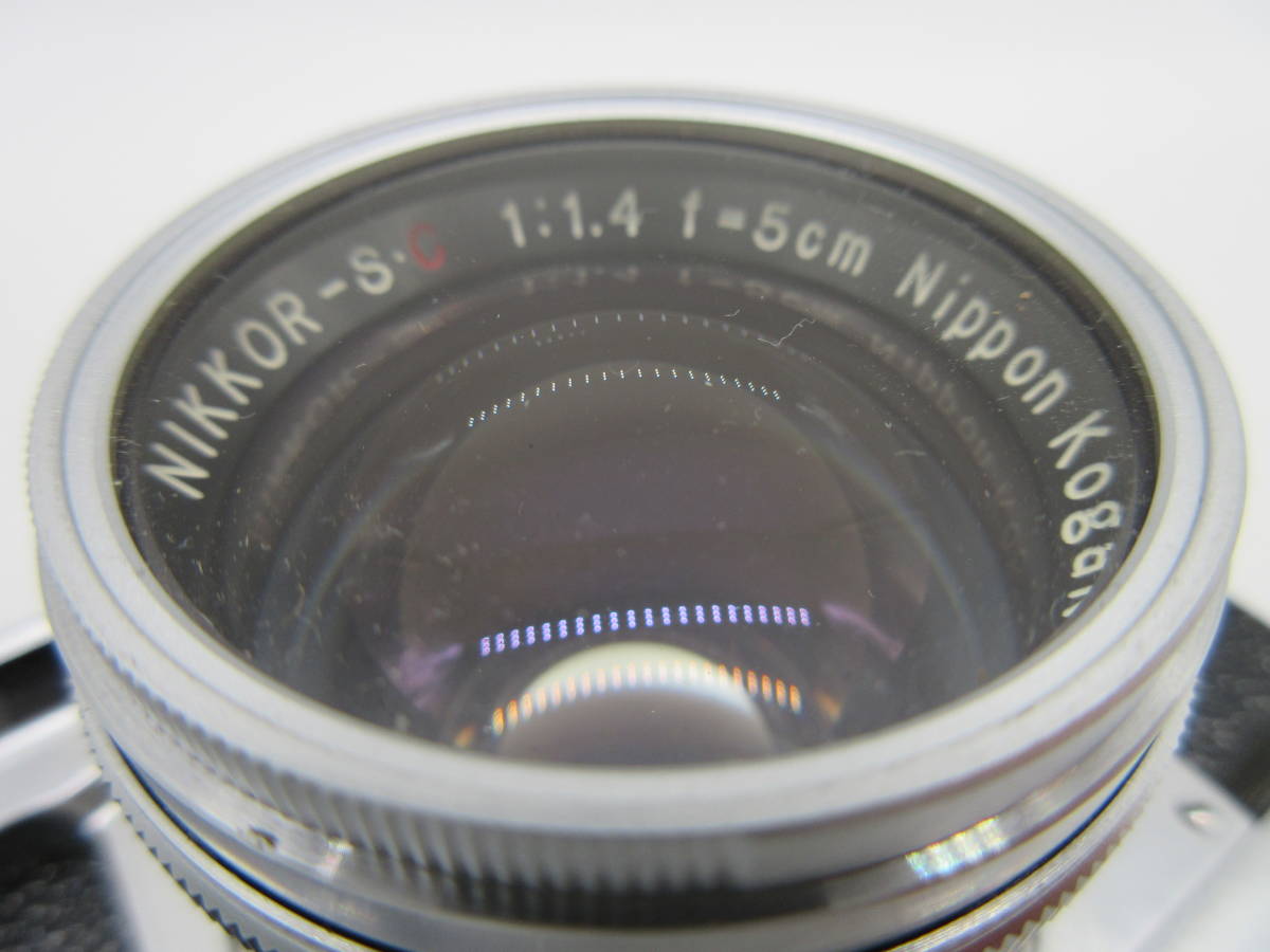 【★１円～★現状販売！】[U7474]レンジファインダーカメラ Nikon S2 前期 (NIKKOR-S・C 1:1.4 f=5cmレンズ) ★年数を考えれば美品！★_画像6