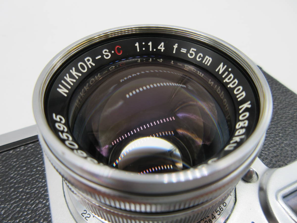 【★１円～★現状販売！】[U7474]レンジファインダーカメラ Nikon S2 前期 (NIKKOR-S・C 1:1.4 f=5cmレンズ) ★年数を考えれば美品！★_画像7