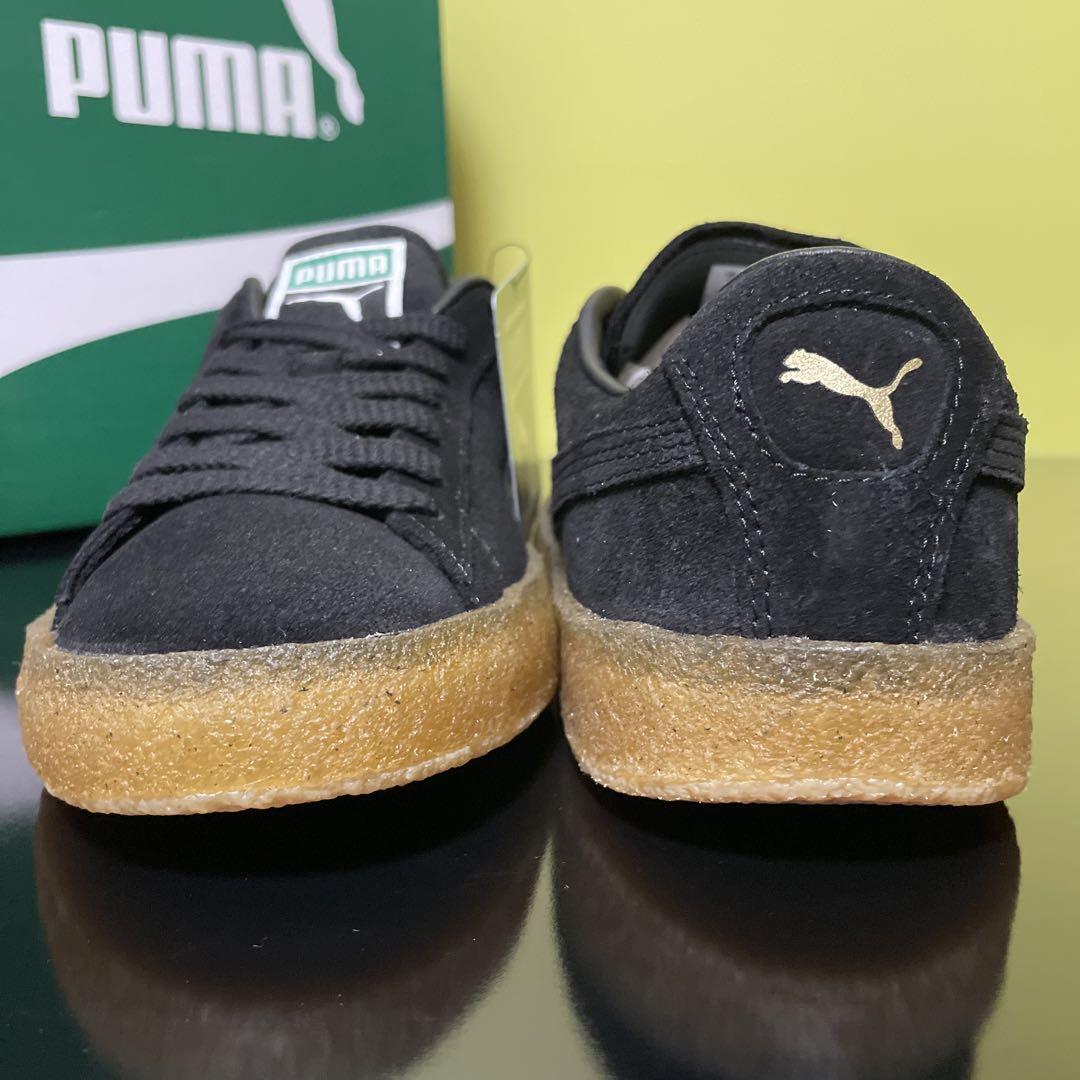22.5cm * обычная цена 15,400 иен * новый товар Puma замша блинчики PUMA SUEDE CREPE замша спортивные туфли чёрный 380707-02