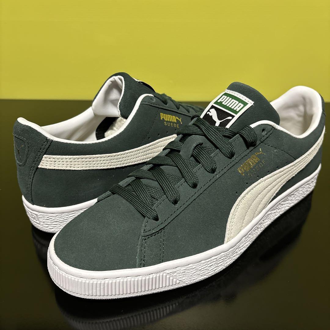 27.0cm ★新品 プーマ スウェード クラシック 21 緑 PUMA SUEDE CLASSIC XXI スニーカー スエード 374915-16の画像3