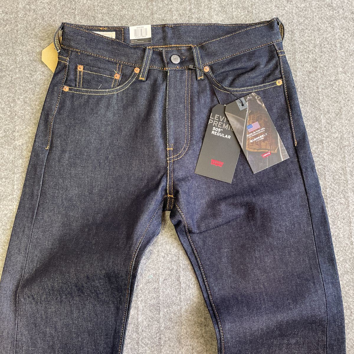 W30L32 ★定価19800円★ 新品 LEVI'S リーバイス 505 セルビッジ 赤耳 MADE IN USA ストレート リジット ジーンズ 00505-1869_画像2