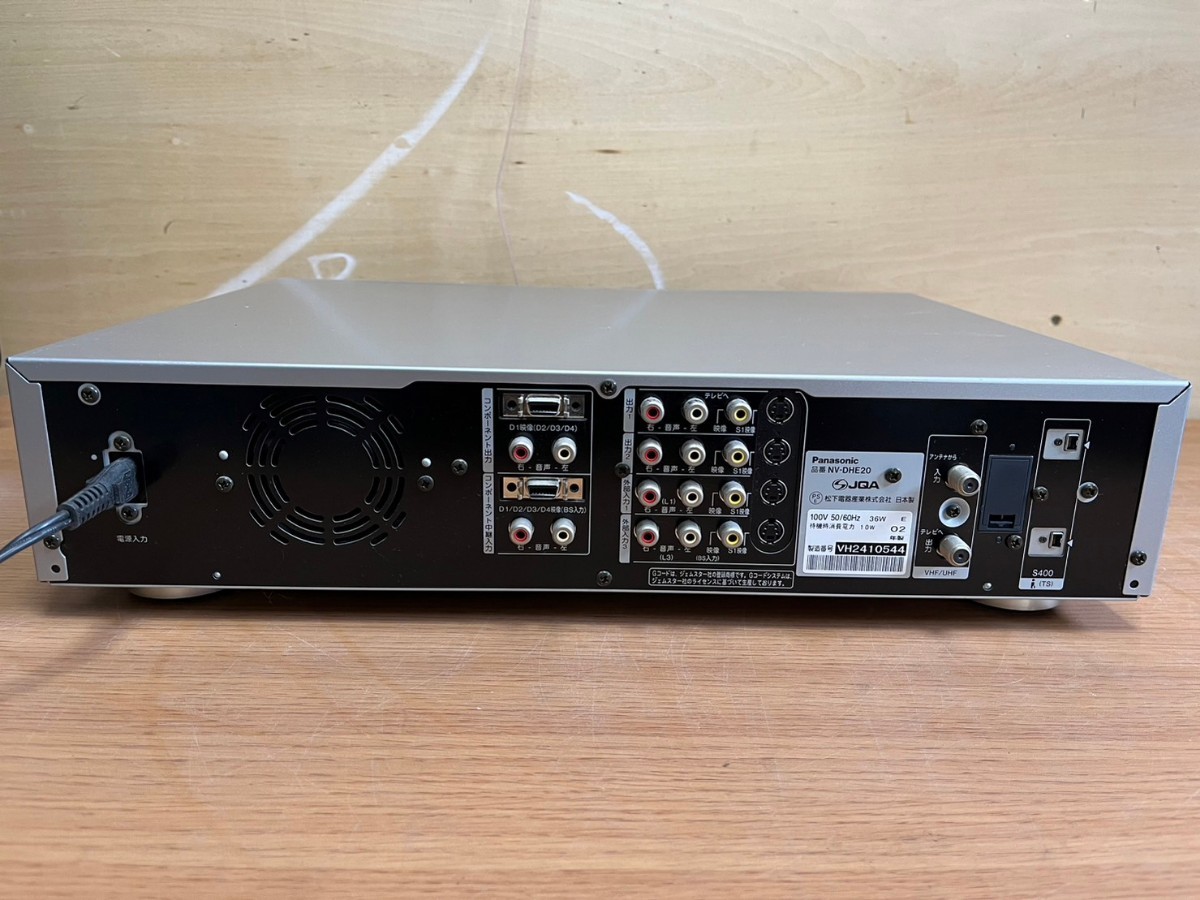 ○ 動作確認済 Panasonic D-VHS ビデオカセットレコーダー NV-DHE20 デジタルハイビジョン リモコン付属 中古品 ③_画像7