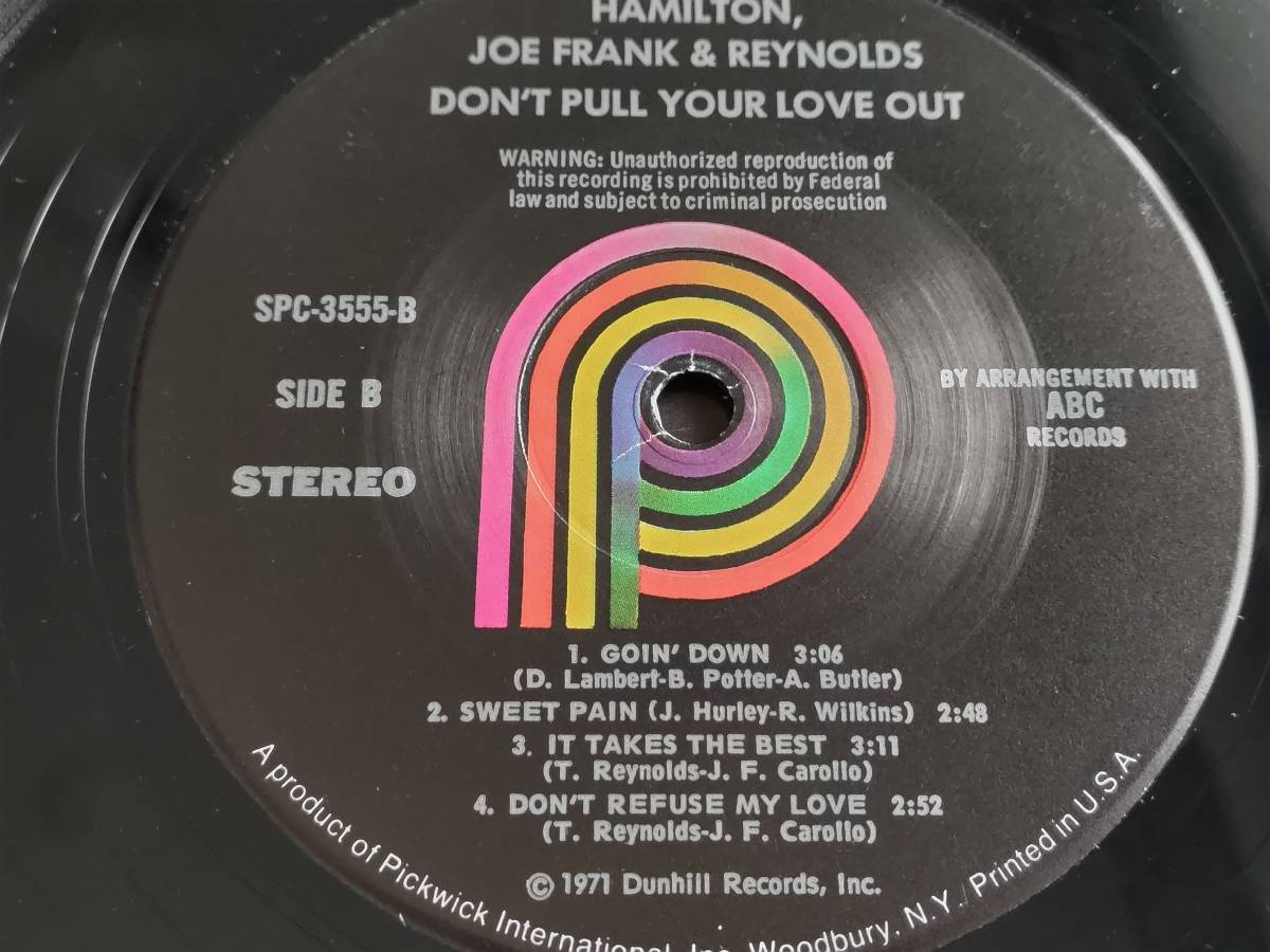 Hamilton, Joe Frank & Reynolds『S.T.』LP Soft Rock ソフトロック_画像6