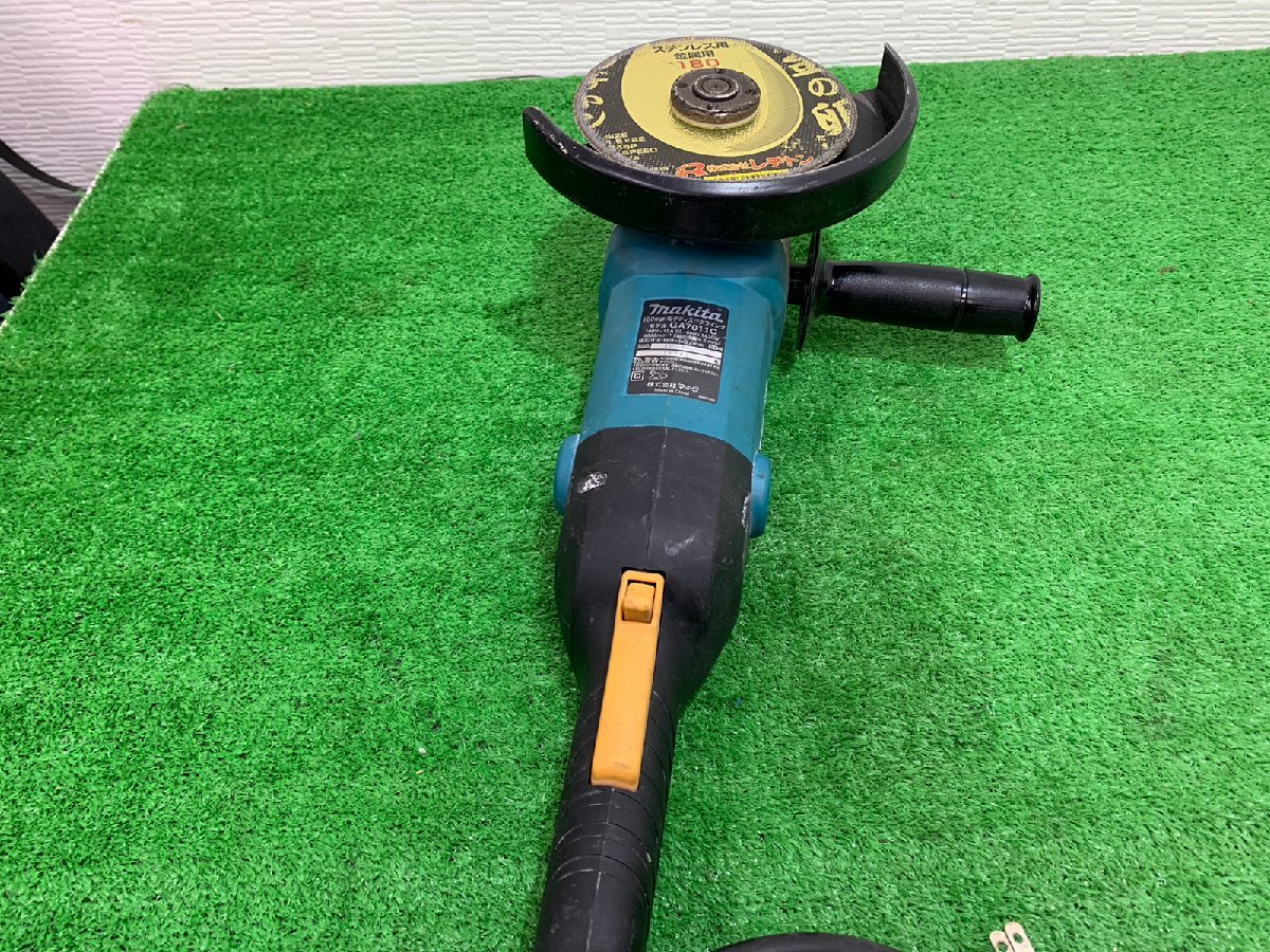 【中古】 makita マキタ　180ｍｍ　電子ディスクグラインダ　ＧＡ７０１１Ｃ　【博多店】 動作確認済み_画像4