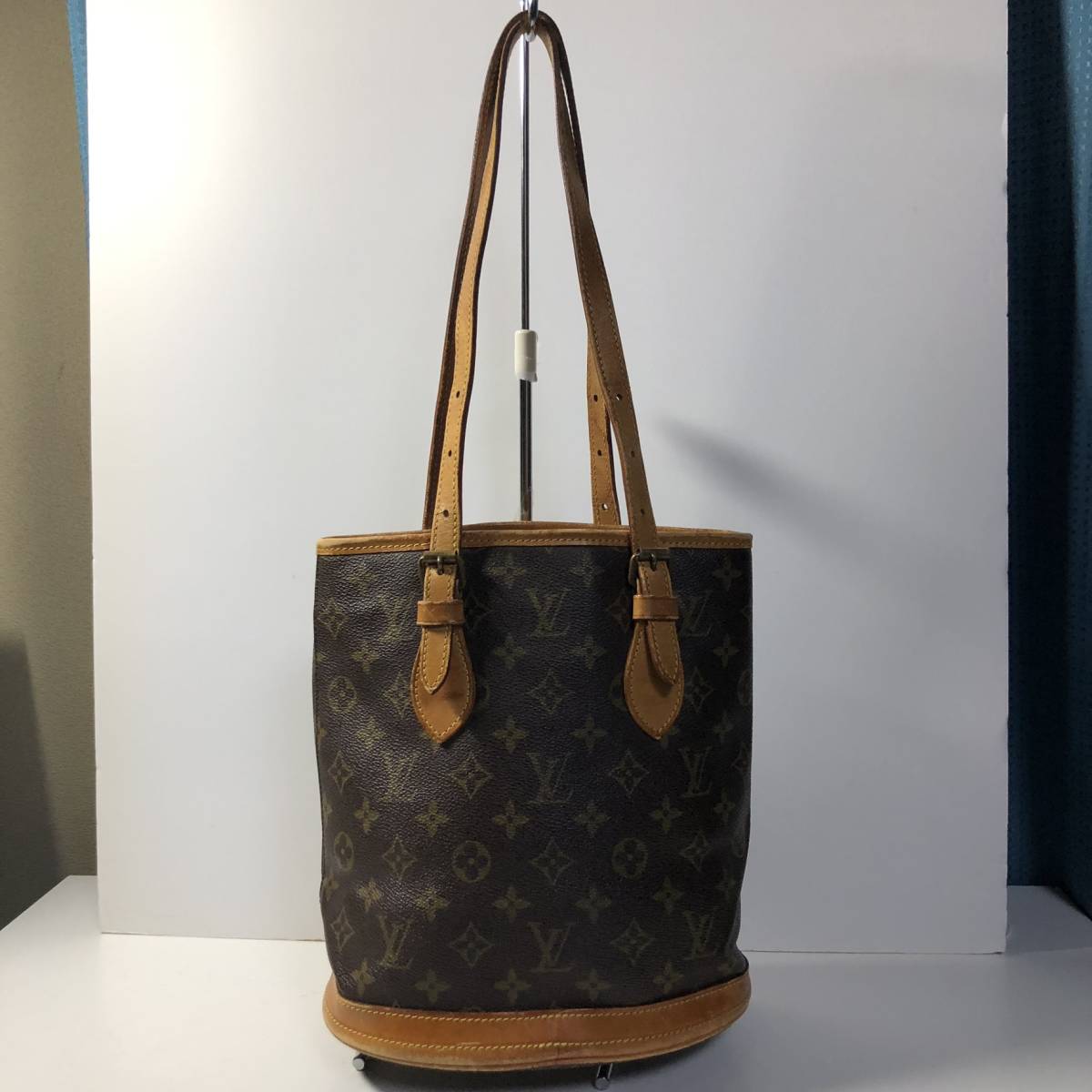 【希少】ヴィンテージ☆ルイヴィトン(LOUIS VUITTON)モノグラム プチバケット PM ショルダーバッグ バケツ M42238_画像2