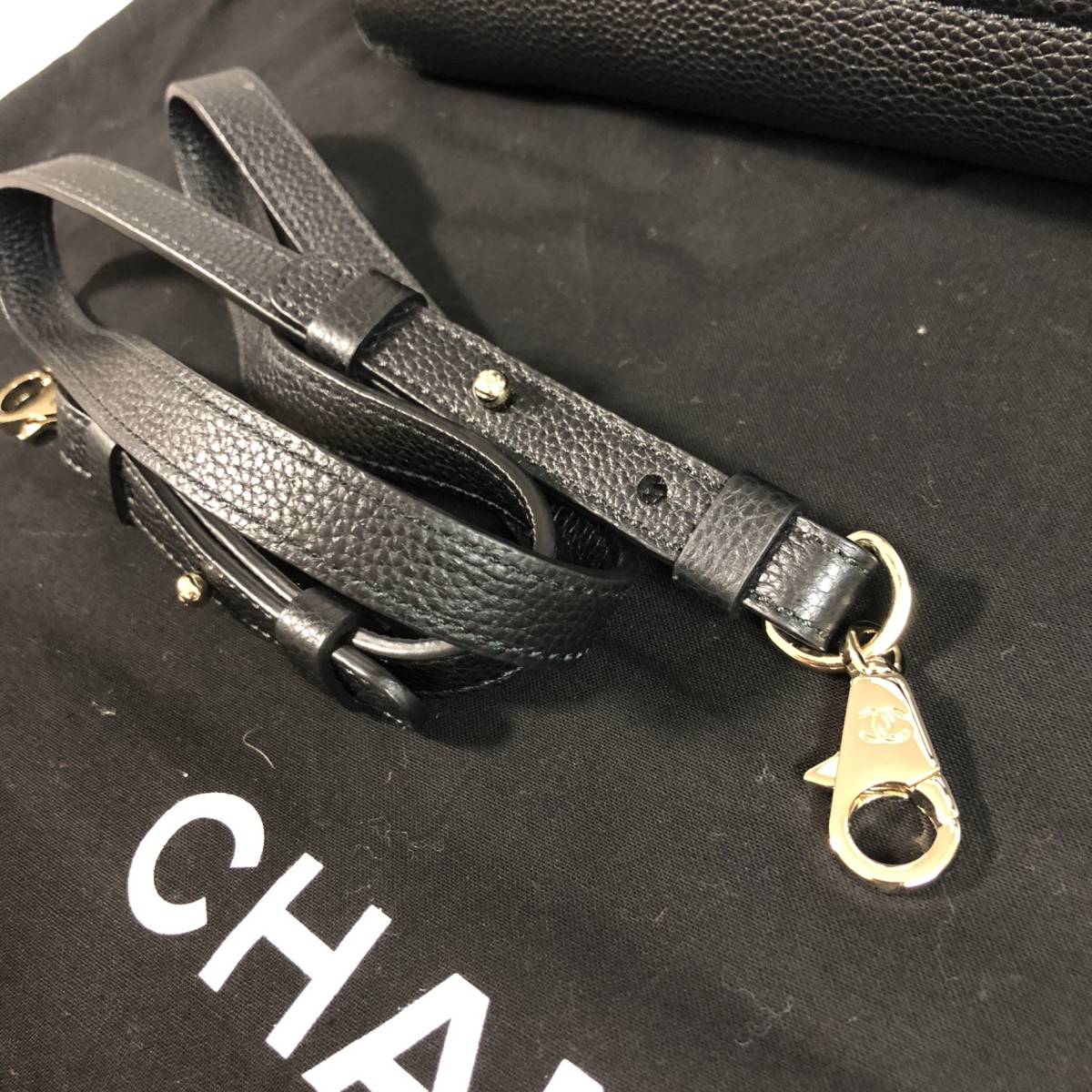 【極美品】CHANEL シャネル ネオエグゼクティブトート 2WAYショルダーバッグ 23番台 ココマーク 黒×ゴールド金具 トートバッグ ブラックの画像9