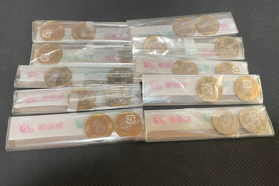 【記念硬貨】５００円風神雷神 Lot 計２０枚_画像1