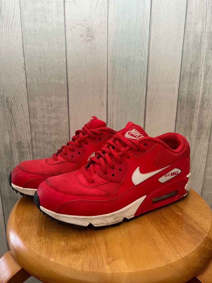 AirMax90 エアマックス90赤レッドユニバーシティレッド25.0