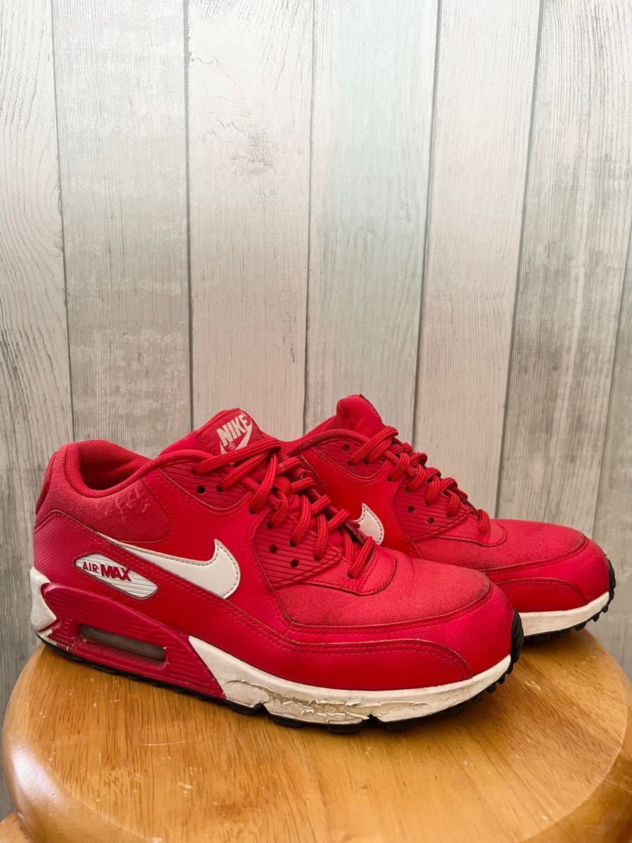 AirMax90 エアマックス90赤レッドユニバーシティレッド25.0