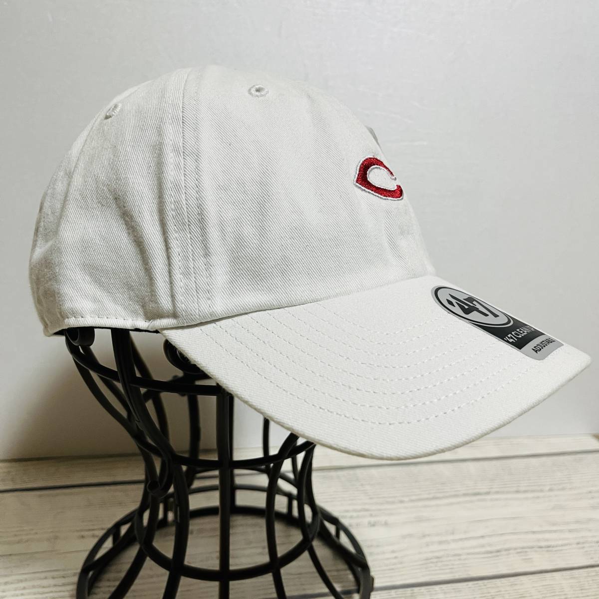 47 Brand (フォーティーセブンブランド) - 大人用野球帽 CAP 広島東洋カープ 広島カープ CARP カープ 白色 (タグシール付き新品未着用)_実物②