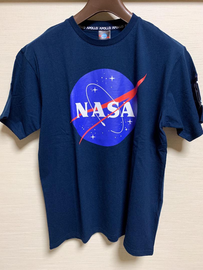 NASA(ナサ) - ＭEN NASA ロゴ Tシャツ 半袖 紺色 Lサイズ ミートボール サークル ロゴ アメリカ航空宇宙局 新品・未使用・未着用・完売品_画像1