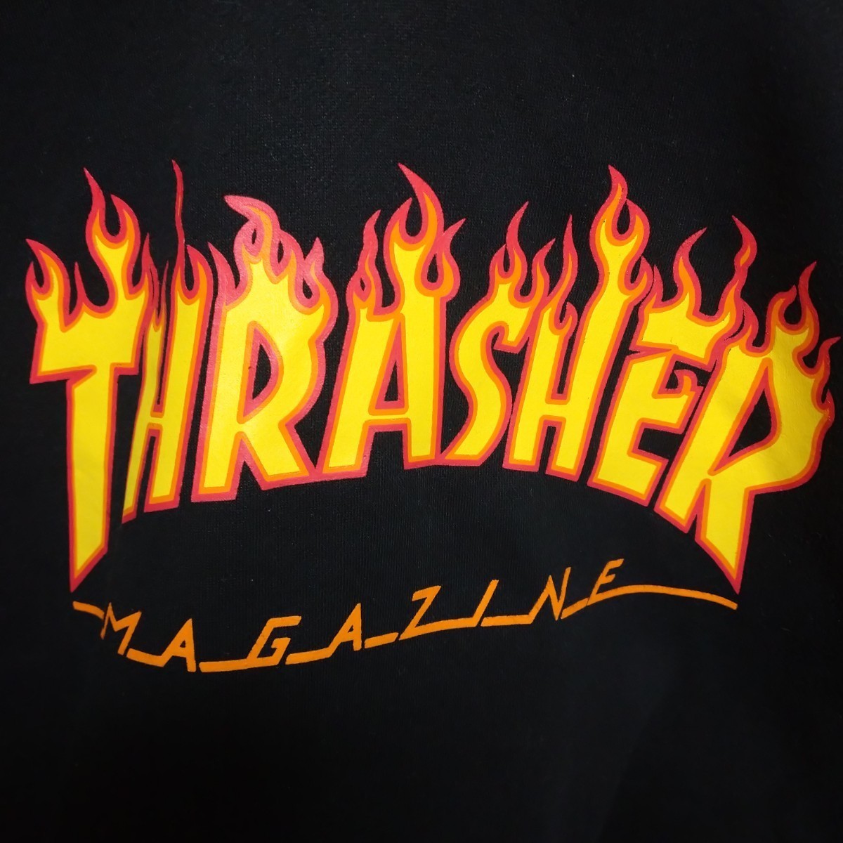 THRASHER スラッシャー パーカー ska8 スケートボード skate M L XL 黒 ブラック