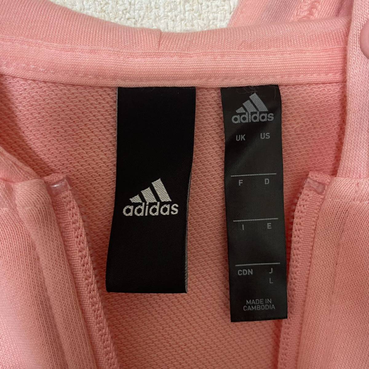 [ супер редкий товар ]adidas Adidas джерси верх и низ выставить женский Parker брюки Performance Logo темно-синий розовый L