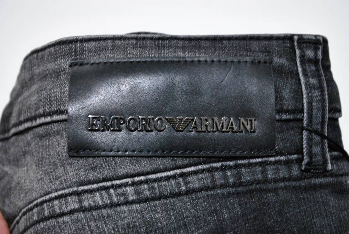 即決 未使用【EMPORIO ARMANI】エンポリオアルマーニ ダメージジーンズ W36 スキニー 新古 _画像5