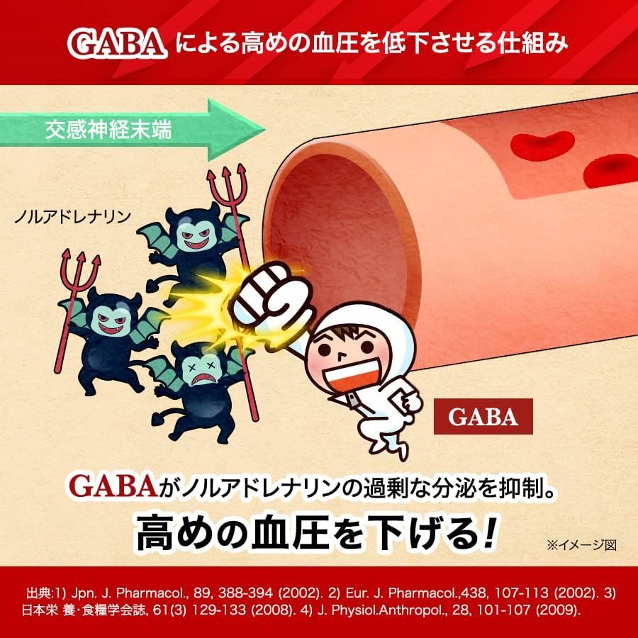 NaturePharma 血圧対策Wケア 血圧 ストレス 疲労感 サプリメント 高めの 血圧を下げる GABA ギャバ 田七人参 の画像4