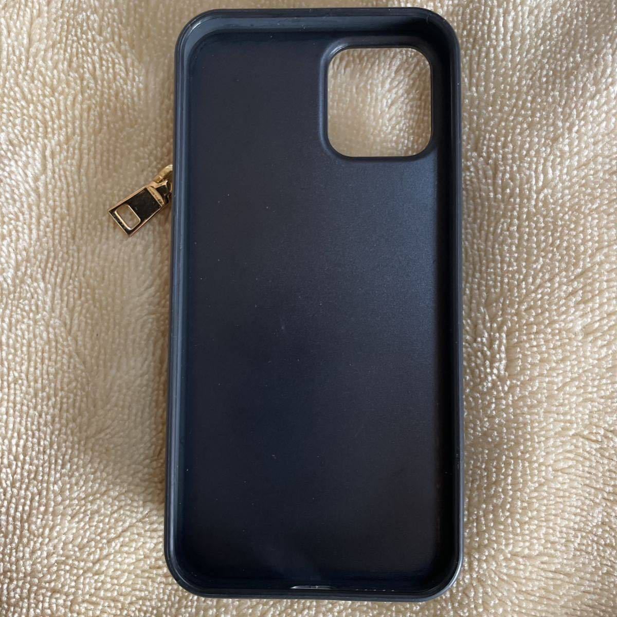 スタッズ 星 ブラック カード クレジット 収納 財布 可愛い ストラップ カバー 黒 ケース Apple スマホ 携帯 バッグ iPhone12 Pro iPhone12_画像4