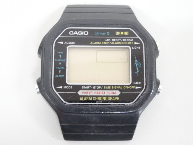 ジャンク 2点セット まとめて CASIO カシオ アラームクロノグラフ カジキ W-35 H110 クオーツ デジタル 腕時計_画像4