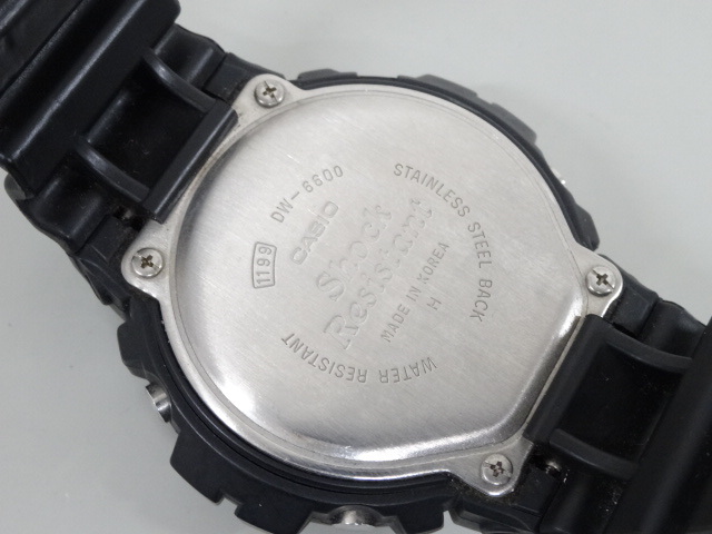 ジャンク 2点セット まとめて CASIO カシオ G-SHOCK Gショック DW-6600 ILLUMINATOR イルミネーター DW-002 コムサ コラボ デジタル 腕時計_画像4