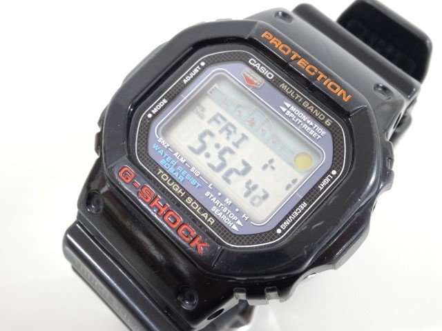 ジャンク CASIO カシオ G-SHOCK Gショック GWX-5600 TOUGH SOLAR G-LIDE タフソーラー マルチバンド 6 デジタル 腕時計_画像1