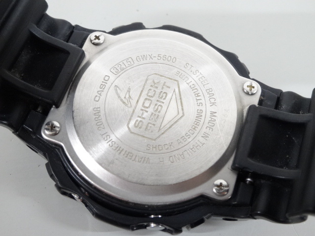 ジャンク CASIO カシオ G-SHOCK Gショック GWX-5600 TOUGH SOLAR G-LIDE タフソーラー マルチバンド 6 デジタル 腕時計_画像4