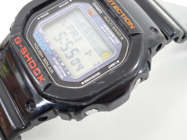 ジャンク CASIO カシオ G-SHOCK Gショック GWX-5600 TOUGH SOLAR G-LIDE タフソーラー マルチバンド 6 デジタル 腕時計_画像7