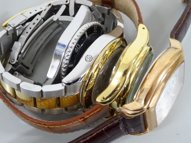 ジャンク 4点セット まとめて ELGIN エルジン FK-531-SL ROSSETTI ロセッティ DOMINIC ドミニク PRINCE プリンス メンズ 自動巻き 腕時計_画像8