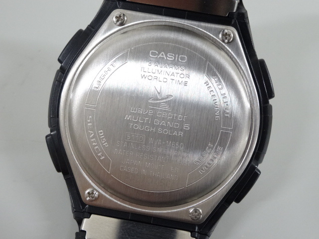 ジャンク 2点セット CASIO カシオ LINEAGE リニエージ LIW-M610 WAVE CEPTOR ウェーブセプター WVA-M650 タフソーラー マルチバンド 6_画像5