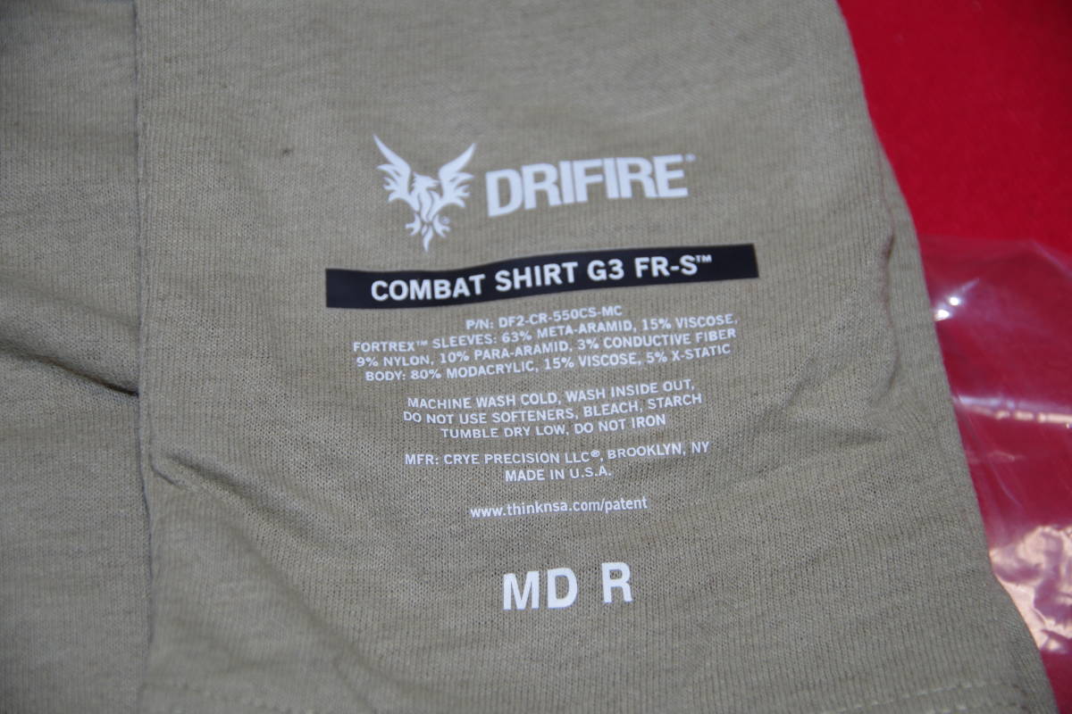 未使用品！希少サイズ！マルチカム！【Crye Precision Drifire G3 コンバットシャツ (MD-R)】 _画像3