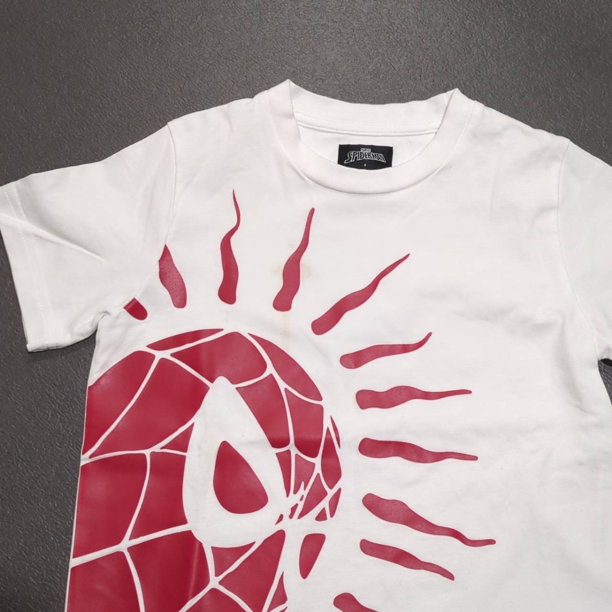 MONCLER Spider-Man　モンクレール　スパイダーマン　コラボ　Tシャツ 6A キッズ　子供　110 白_画像2