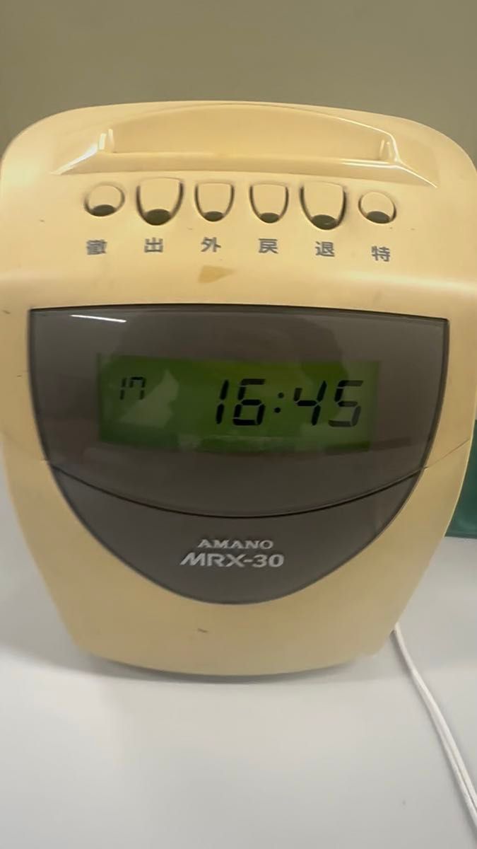 ジャンク品　タイムレコーダー AMANO タイムカード　mrx-30