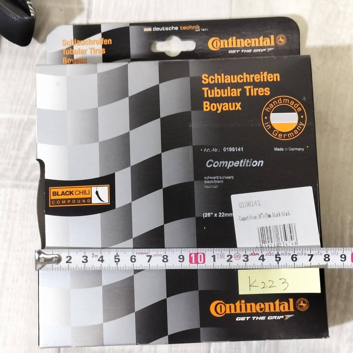 ●Ｋ223■Continental■コンチネンタル■competition■コンペティション■26×22mm■チューブラータイヤ■保管品■未使用_画像9