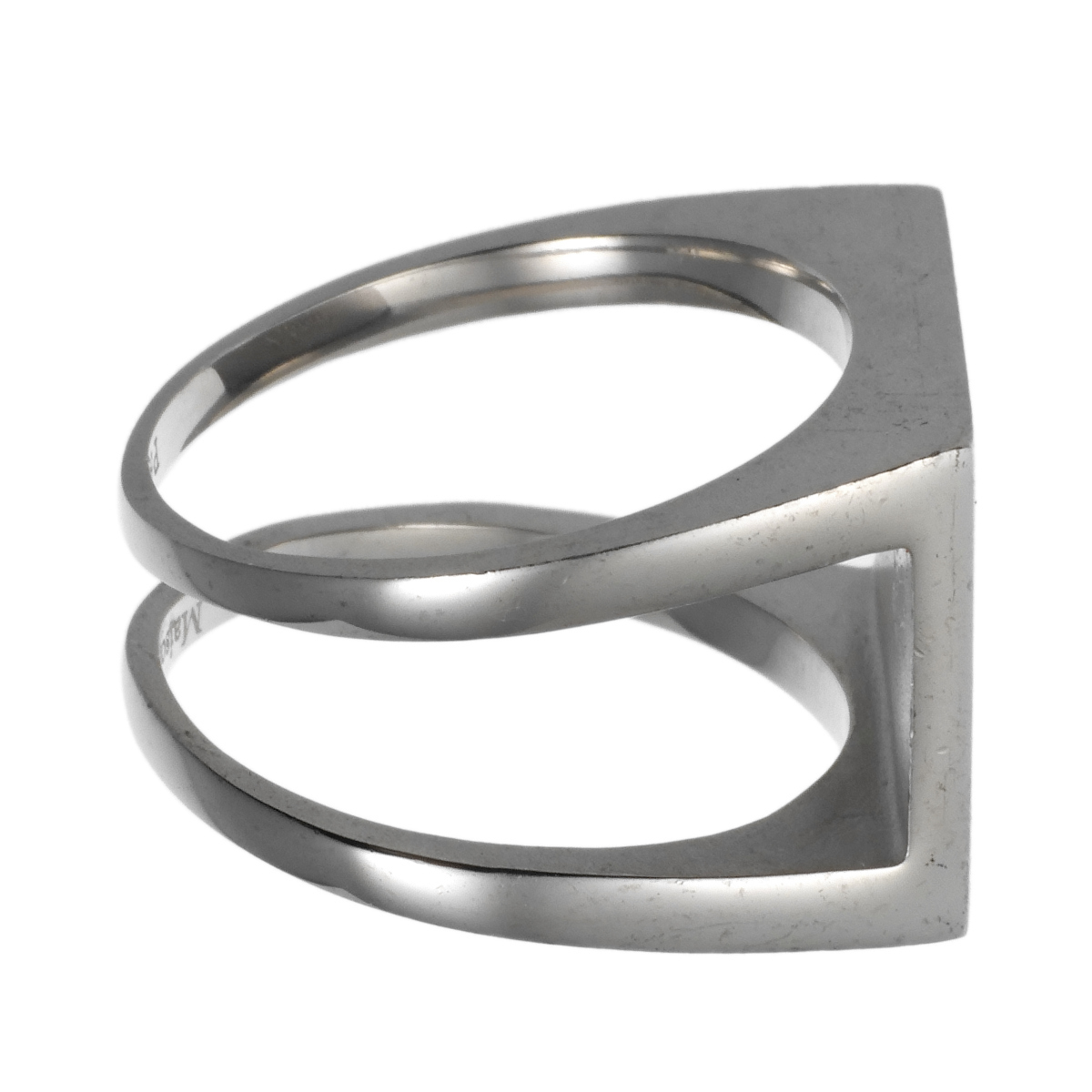 MAISON MARGIELA mezzo n Margiela серебряное кольцо SV925 размер 19.5 номер 9.8g мужской б/у AB[. магазин ломбард J1017]