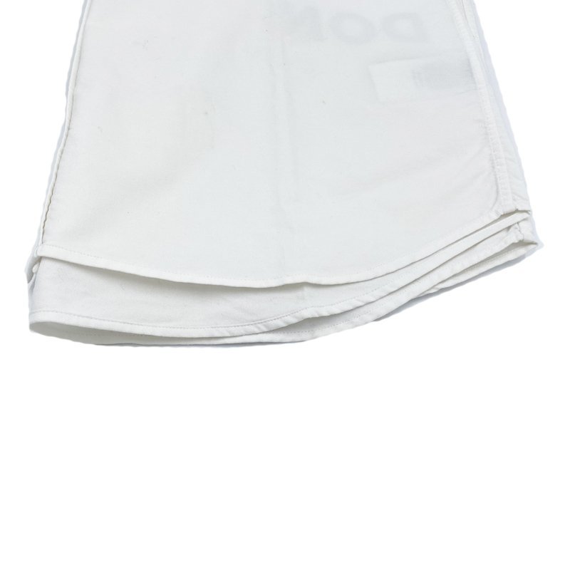 Burberry Burberry рубашка шланг Ferrie Logo принт белый × черный длинный рукав #XS мужской б/у AB[. магазин A2574]