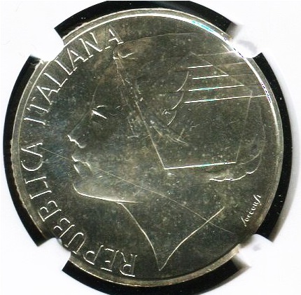 イタリア１００００リラ銀貨（1998：WORLD SOCCER FRANCE）PCGS UNC Details Obv Scratched / KM：192 / 重量：22.0 グラム / 純度：83.5%_画像4