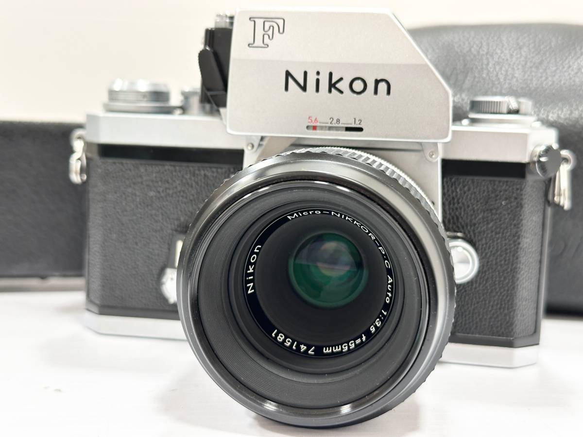Nikon F ニコン F フォトミックFTN 本体 738万番台 + レンズ Micro-NIKKOR-P・C Auto 1:3.5 55mm フィルムカメラ 一眼レフ 現状_画像1