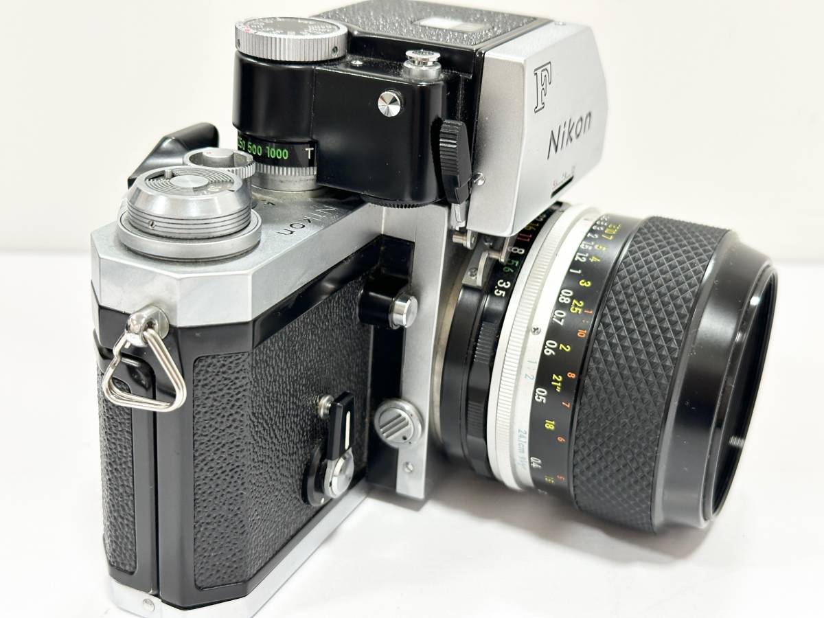 Nikon F ニコン F フォトミックFTN 本体 738万番台 + レンズ Micro-NIKKOR-P・C Auto 1:3.5 55mm フィルムカメラ 一眼レフ 現状_画像2
