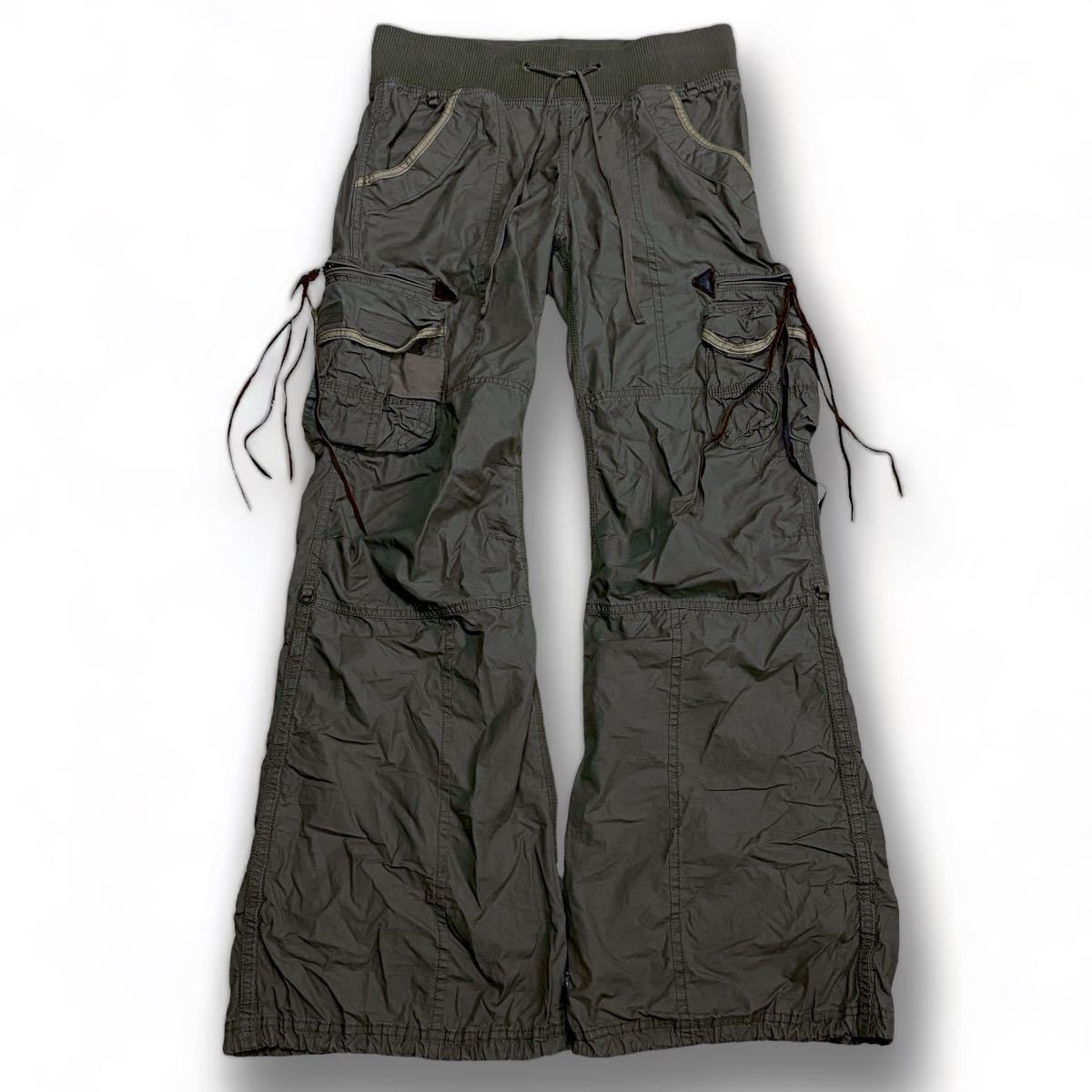 00s G.O.A Parachute Flared Cargo Pants ゴアミリタリーカーゴ 00s G.O.A Parachute Flared Cargo Pants ゴアミリタリーカーゴ