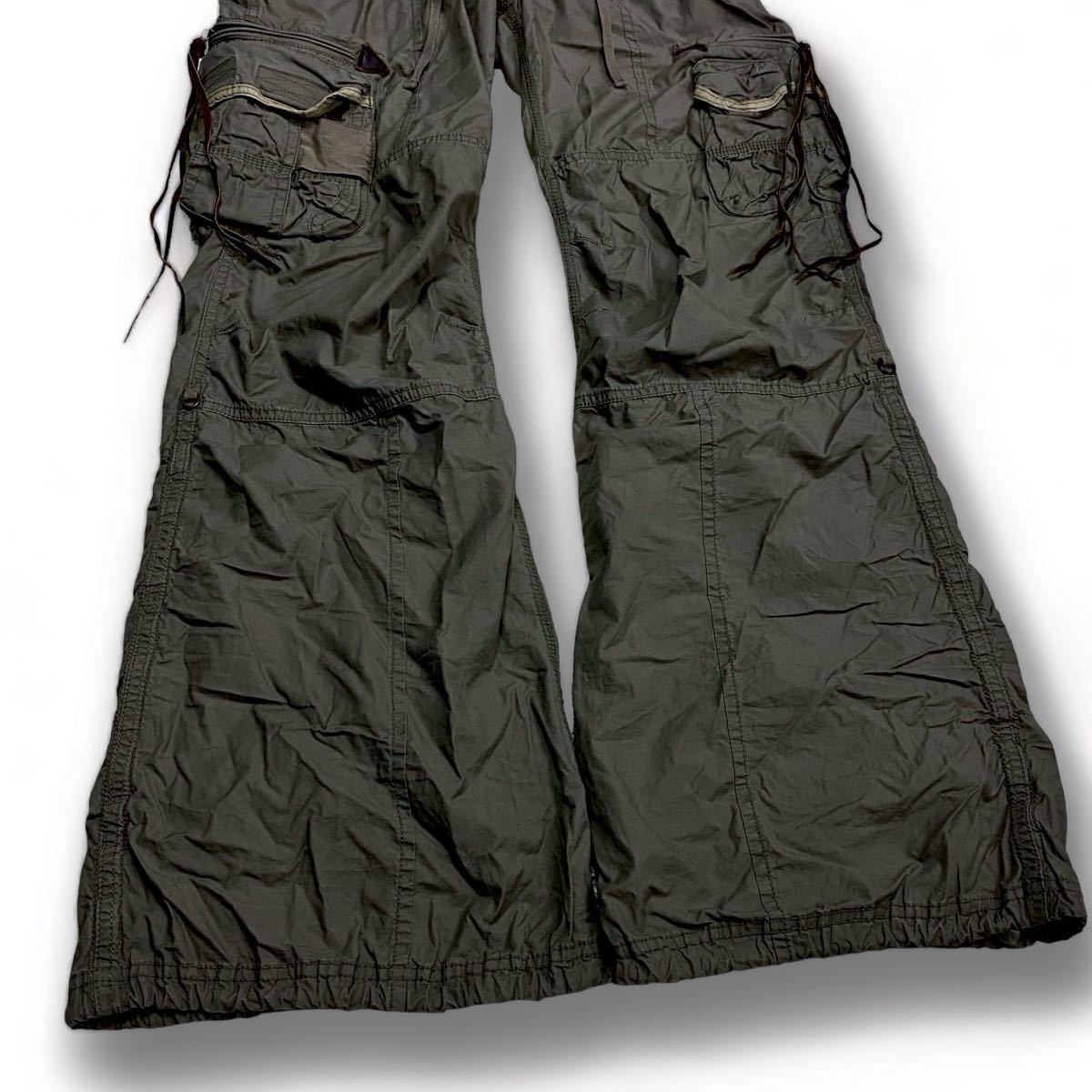 Yahoo!オークション - 00s G.O.A Parachute Flared Cargo Pants Yahoo!オークション - 00s G.O.A Parachute Flared Cargo Pants
