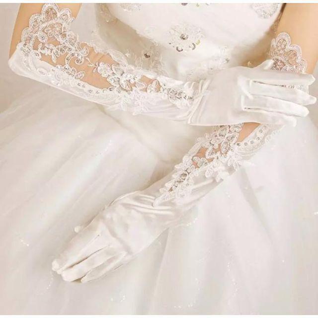  wedding glove long white bride wedding race wedding graduation ceremony presentation go in . type Christmas on goods high quality 