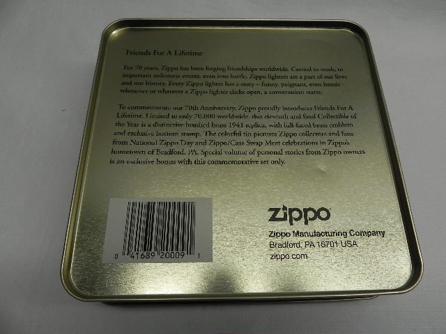 【未使用開封品】zippo ジッポ ライター 70周年記念モデル 70th アニバーサリー 1932-2002 （大）_画像4
