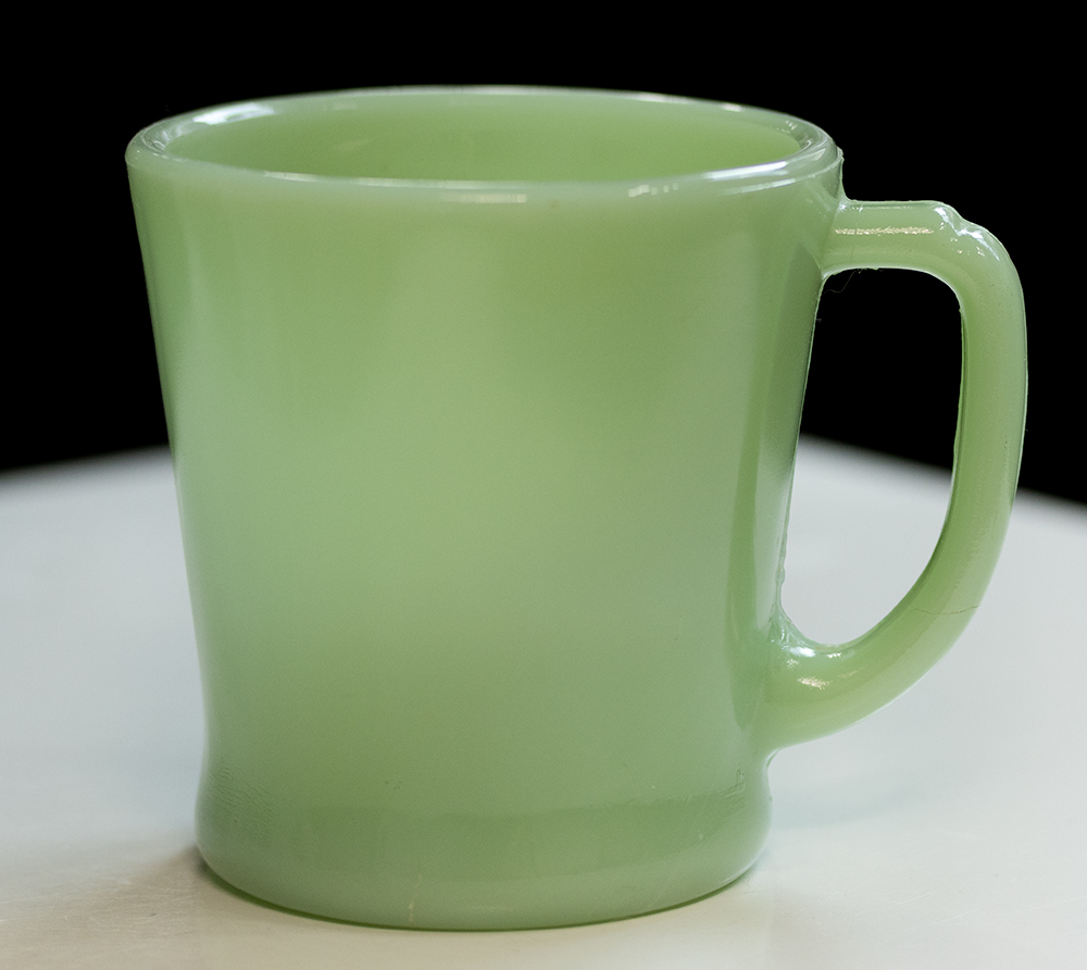 ミント！ ファイヤーキング マグ ジェダイ Ｄハンドル 1950年代 耐熱 ミルクガラス コーヒー ビンテージ アンティーク アメリカ_画像1